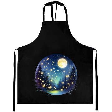 Discover Moonlit Fireflies Aprons