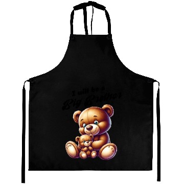 Discover I'm Going To Be A Big Brother Cute Teddy Bears, Aprons