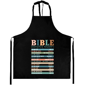 Discover Bible Emergency Numbers Aprons