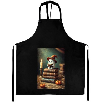Discover Reading Halloween ghost with a witch's hat Aprons