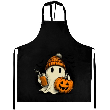 Discover Hipster Ghost Trick or Treat Aprons