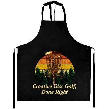 Discover Creative Disc Golf Done Motivational Quote Golfer Aprons