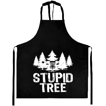 Discover Stupid Tree Funny Disc Golf Aprons