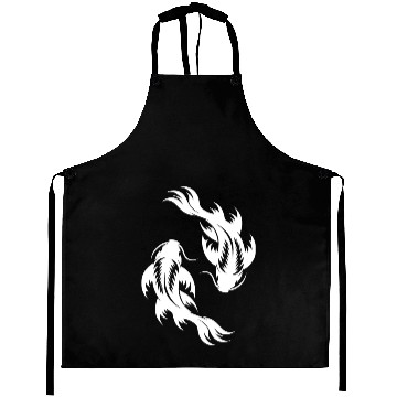 Discover Koi Carp Yoga Circle Style Yin And Yang Aprons