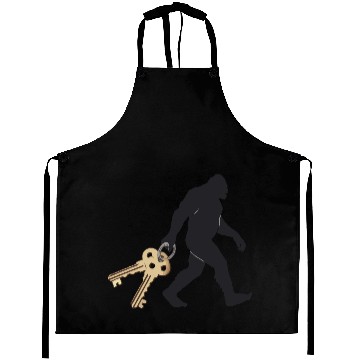 Discover Realistic Bigfoot Silhouette Aprons Sasquatch