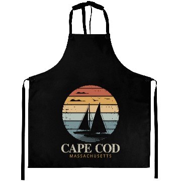 Discover Cape Cod Vintage SunsetMassachusetts Sailing Aprons