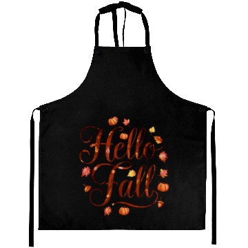 Discover Hello Fall - Embrace the Autumn Vibes Aprons
