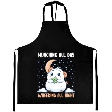 Discover Guinea Pig Munching All Day, Wheeking All Night Aprons