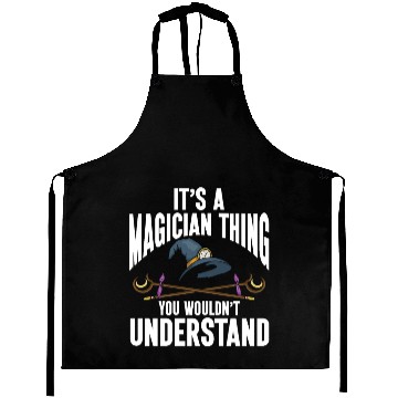 Discover Funny Magician Magic Aprons
