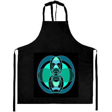 Discover Abstract blue and green design Aprons