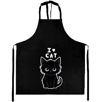Discover I love cat Aprons