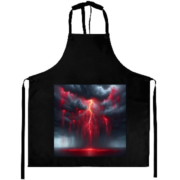 Discover Grey Stormy Evening Aprons