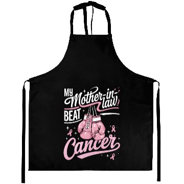Discover My Mother-In-Law Beat Cancer Breast Cancer Aprons