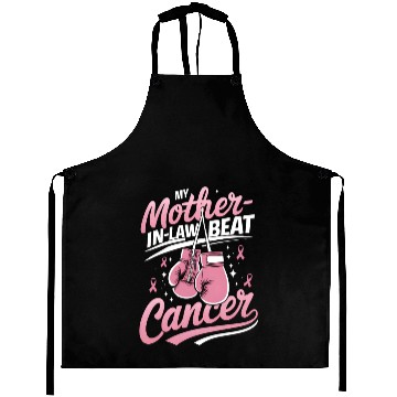 Discover My Mother-In-Law Beat Cancer Breast Cancer Aprons