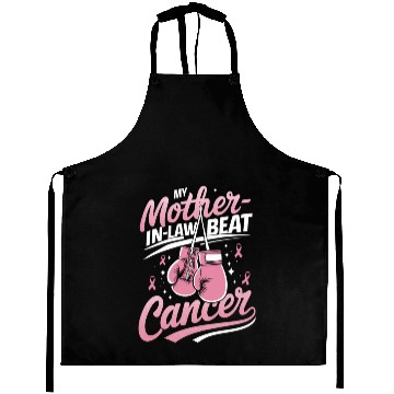 Discover My Mother-In-Law Beat Cancer Breast Cancer Aprons