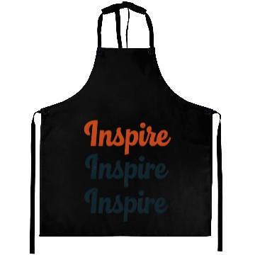 Discover Inspire Retro Typography Aprons