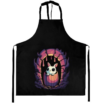 Discover Cute Dungeon Bunny in a Barrel Aprons