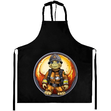 Discover Turtle firefighter / fireman turtle Aprons