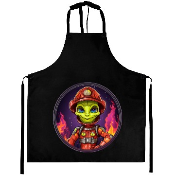 Discover Alien fire department Aprons