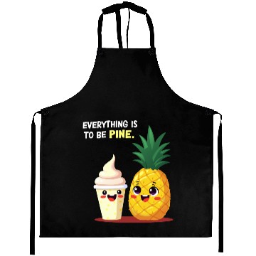 Discover Everything is to be Pine - Cute Pineapple Design Aprons
