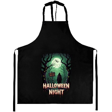 Discover Pumpkin King & Halloween Night Merch Aprons