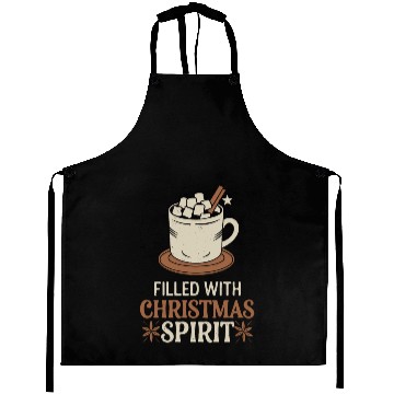 Discover Filled With Christmas Spirit Mug and Marshmallows Aprons