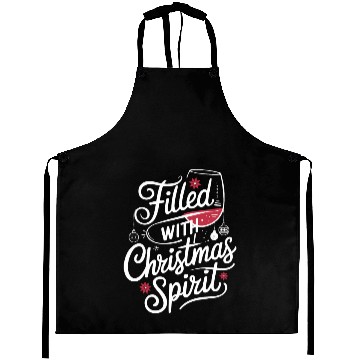 Discover Filled With Christmas Spirit Festive Wine Aprons