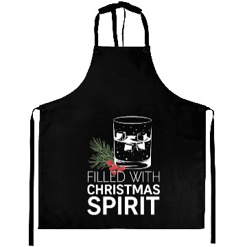 Discover Filled With Christmas Spirit Festive Cheer Artwork Aprons