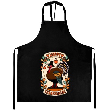Discover Pilgrim Turkey - Thanksgiving Celebration Art Aprons