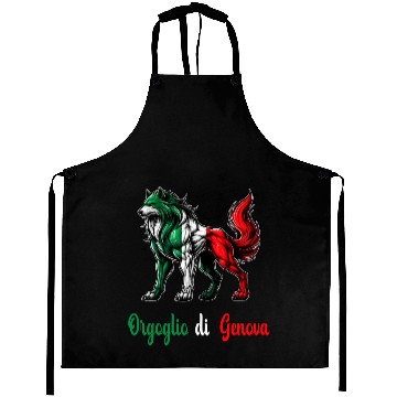 Discover The pride of Genoa Italy flag Aprons