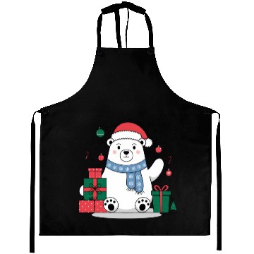 Discover Cute Christmas Polar Bear Aprons