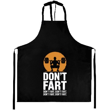 Discover Don't Fart Muscles Workout Fitness Aprons