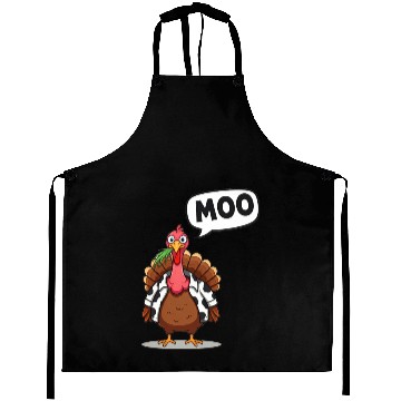 Discover turkey moo funny thanksgiving Aprons