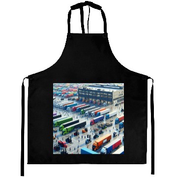 Discover Big Trucking Company Aprons