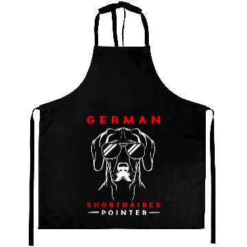 Discover Dog With Sunglasses German Shorthaired Pointer Dog Aprons