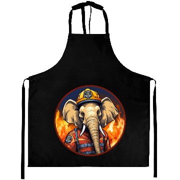 Discover Firefighter elephant Aprons