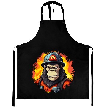 Discover Fireman monkey Aprons