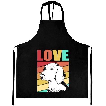 Discover Retro German Shorthaired Pointer Dog I Love My GSP Aprons