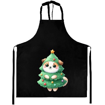 Discover Balinese Christmas Tree Delight Aprons