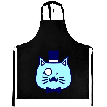 Discover Sir Cat Gentleman Top Hat Monocle Glasses Rich Guy Aprons