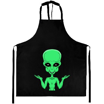 Discover A Green Alien in Doubt Aprons