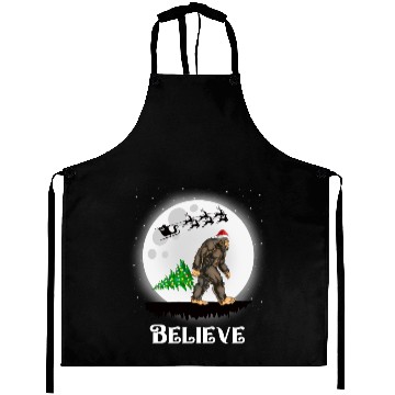 Discover Bigfoot Christmas Tree Lights Believe Sasquatch Aprons
