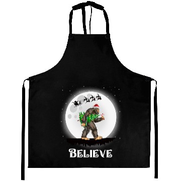 Discover Bigfoot Christmas Tree Lights Believe Sasquatch Aprons
