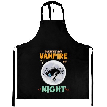 Discover Nurse by day vampire by night Aprons