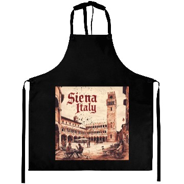 Discover Siena Italy Aprons