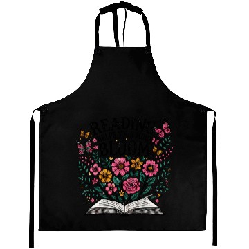 Discover Reading Helps Your Mind Bloom Aprons
