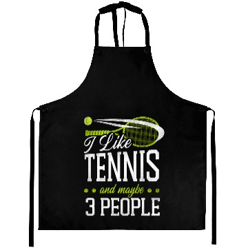 Discover Funny Tennis Player Racket I Like Aprons