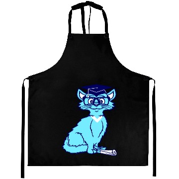 Discover College Degree Cat School-leaving Certificate Pass Aprons