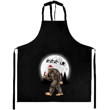 Discover Bigfoot Believe Christmas Tree Sasquatch Santa Aprons