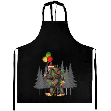 Discover Bigfoot Believe Christmas Tree Sasquatch Santa Aprons